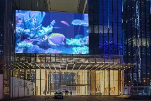 Huaxia LED Media Facade Screen,Architectural and Transparent LED Displays,LED Mesh, LED Curtain