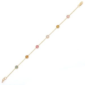 Tourmaline 14k Yellow Gold Bracelet