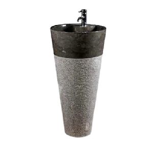 Grey Marble Pedestal Wash Basin