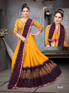 Printed Brasso Sarees