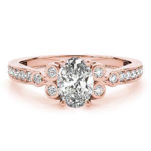 Oval Cut Moissanite Engagement Ring