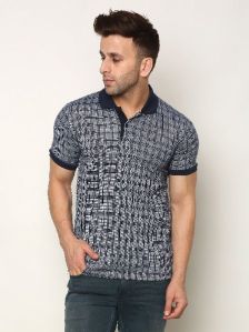 Mens Check Polo T-Shirt