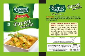 Paneer masala Printed Laminated Pouch