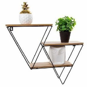 V Shape Metal Wall Shelf