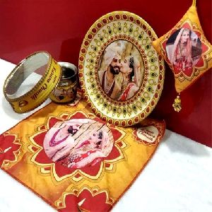 white metal pooja thali