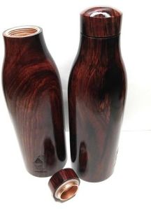 wooden copper bottle