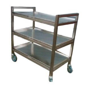 stainless steel tray trolley