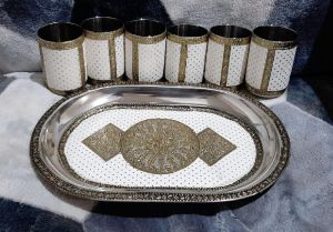 meenakari service tray