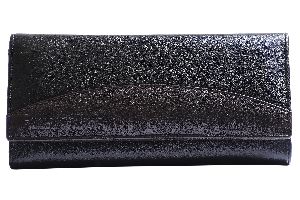 Ladies PU Leather Black Wallet