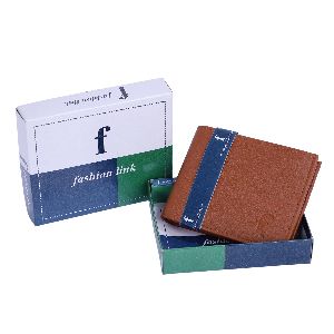 Men's Tan PU Wallet (5 Card Slots)