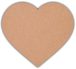 Blank Heart Shape Cutout