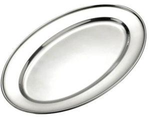 Stainless Steel Oval Plate