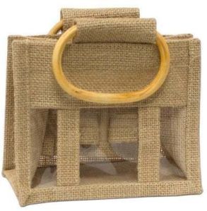 Multi Pocket Jute Bottle Bags