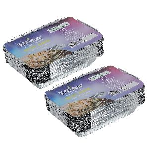 Freshee Pack of 2 x 25 pcs Aluminium Silver Foil Container 750ml