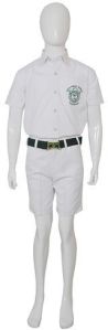 Boys White School Uniform