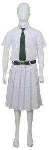 Girls White School Uniform