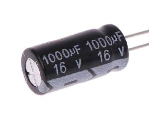 E-capacitor 1000uf/16v 10*13