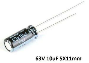 E-capacitor 10uf/63v 5*11