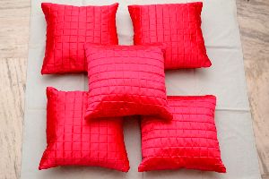 Quilted Satin Cushion Covers