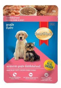 Smartheart Pouch Puppy Chicken Chunk Dog Food