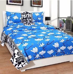 Double Bedsheet With 2 Pillow Covers