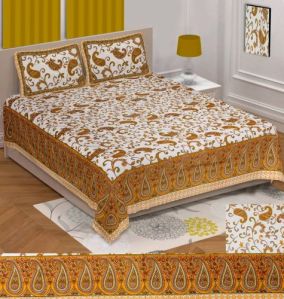 sanganeri printed bedsheet