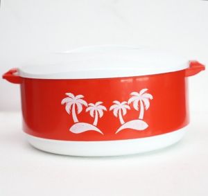 Insulated Red Plastic Casserole