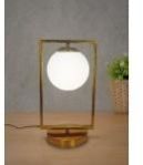 Gold Rectangular Ring Table Lamp