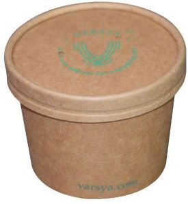 Eco Friendly 350ml Kraft Paper Container - VARSYA