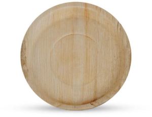 Plain Round Areca Leaf Plate