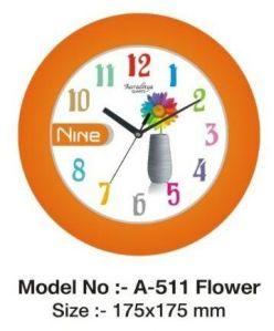 A-511 Flower Design Wall Clock