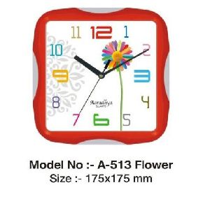 A-513 Flower Design Wall Clock