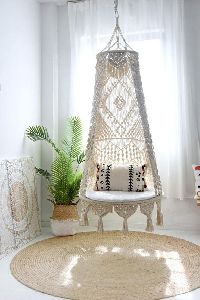 Macrame swing chair jhula