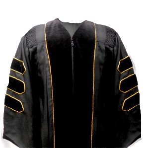 Black PHD gown