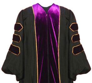 Purple PHD gown