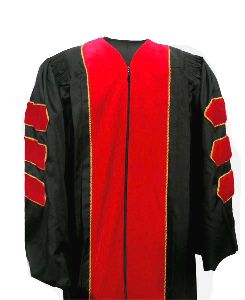 Red PHD gown