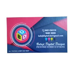 printed business card