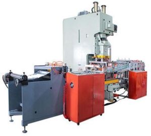 four cavity aluminum foil container making machine