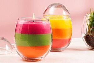 layered candles