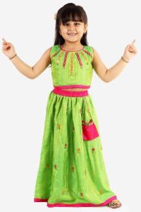 Kids Mirror Bells Lehenga Choli