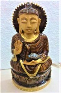 Wooden Polished Buddha Statue