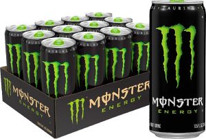 Monster Energy Drink, Green Original, 350 Ml (Pack Of 12)