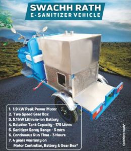 Swachh Rath e sanitizer vehicle