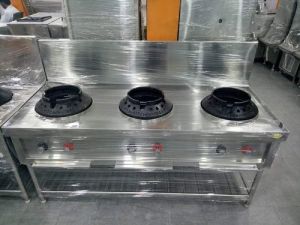 three burner gas range