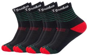 Black And Red Brands Only Bamboo Socks