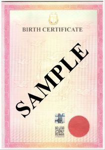 birth certificate