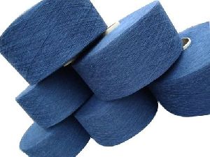 Navy Blue milange Recycled OE Cotton Yarn