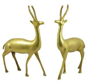 Brass Deer Statue