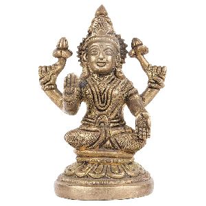 Brass Goddess Laxmi Statue