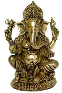 Brass Lord Ganesha Statue